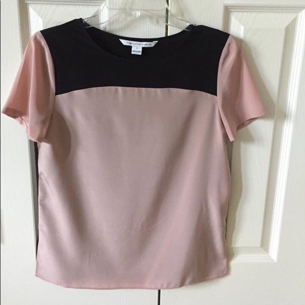 Dvf silk blouse, size 2